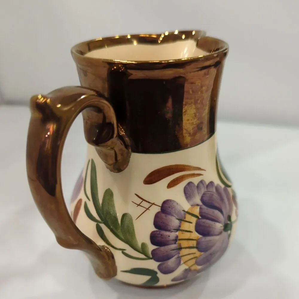 Wade Harvest Ware flower print 4‎ 1/2” Creamer Porcelain